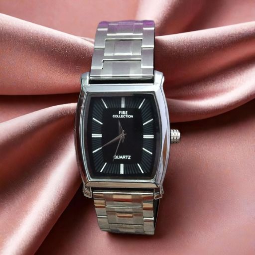 Elegance Squared Black Dial Luxury Timepiece