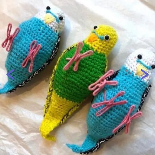 Handmade Artful Crochet Bird
