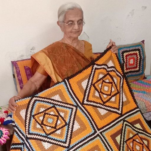 Handcrafted Artisan Crochet Throw Blanket
