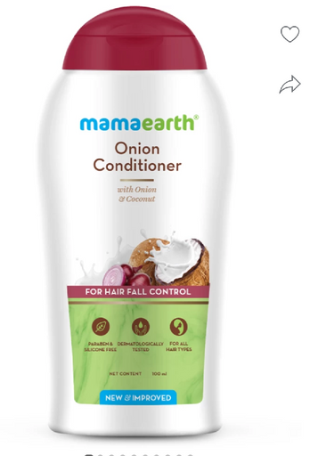 Mamaearth Onion Conditioner | For All Hair Types | Paraben & Silicone-Free