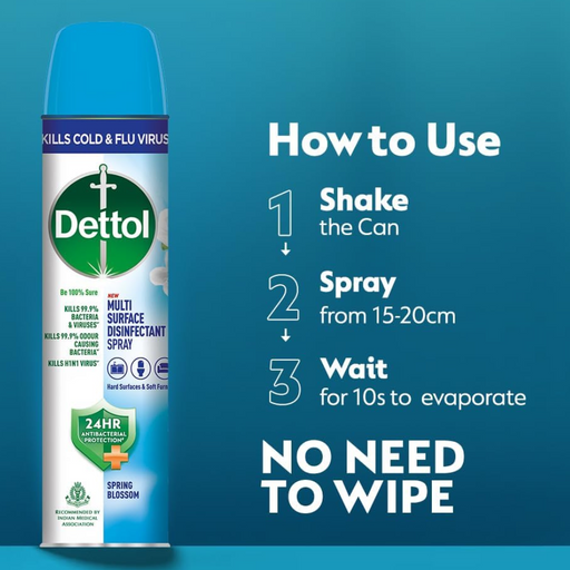 Dettol Disinfectant Spray Sanitizer For Germ Protection On Hard & Soft Surfaces