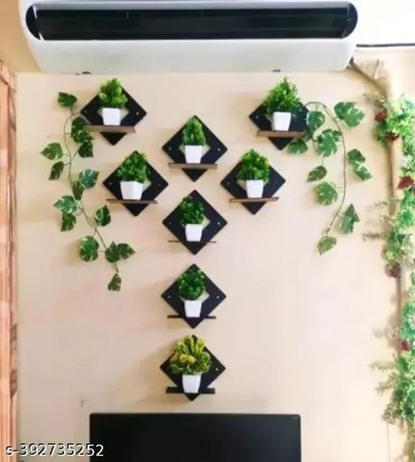 Botanic Bliss Wall Mounted Mini Plant Holders - Set of 8