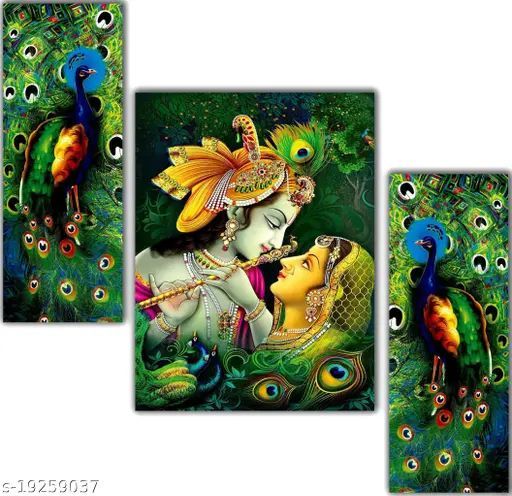 Divine Radha Krishna Wall Art