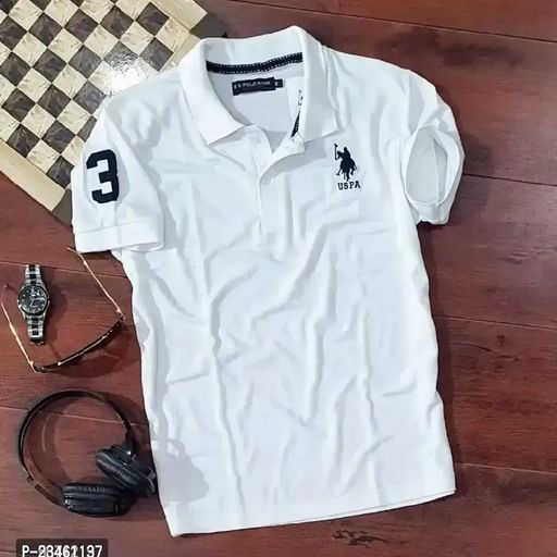 navy blue poly cotton t-shirt