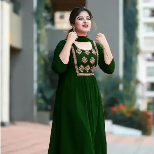 green colour beautiful kurta for women