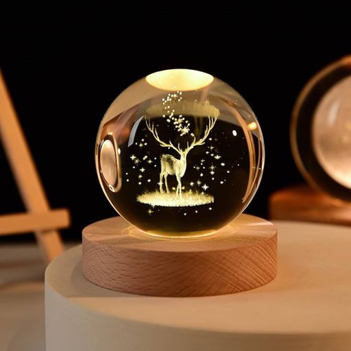 3D CRYSTAL DEER LAMP | PREMIUM K9 HIGH QUALITY GLASS