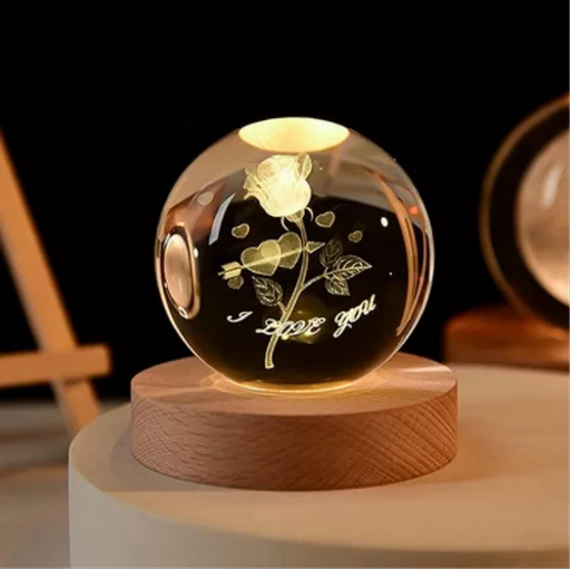 3D CRYSTAL ILY LAMP | PREMIUM K9 HIGH QUALITY GLASS