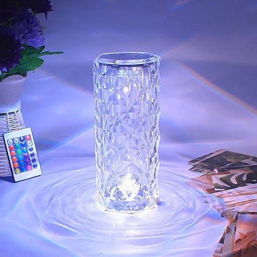 CRYSTAL DIAMOND NIGHT LIGHT LAMP | REMOTE & TOUCH CONTROL