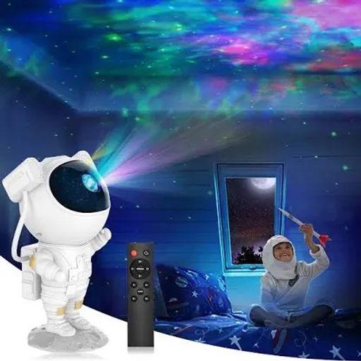 Galactic Explorer Astronaut-Themed Projector Lamp