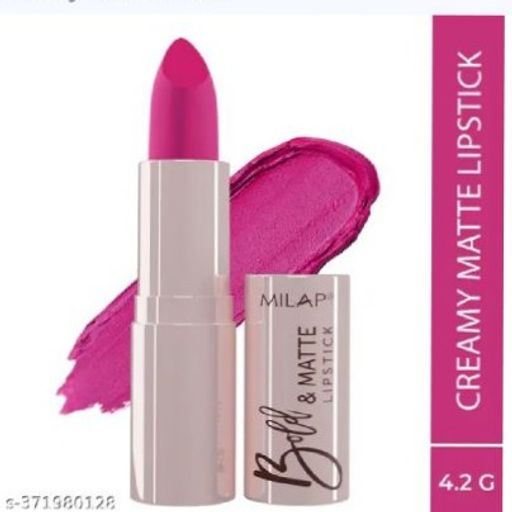 Milap Bold & Matte Luxurious Long-Lasting Lipstick For Bold & Beautiful Lips 4.2 G Pack of 1 Pink Malibu