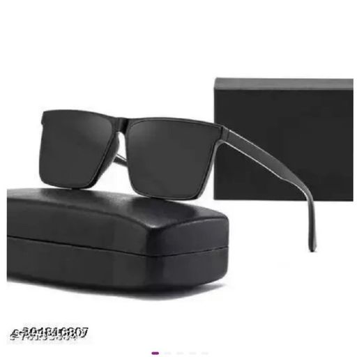 Trendy Fashion Matt Black Sunglasses