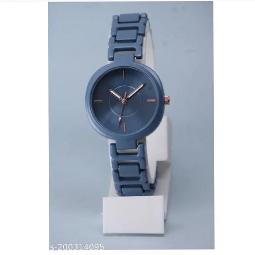 Beautiful Ethnic Soild Designer Gorgeous Round Case Dial Matt Metal Belt Analog Watches for Women