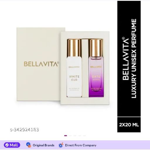 Bella Vita Luxury DATE Woman +White OUD Unisex Perfume Combo for Men and Women 40 ML (Pack of 2...