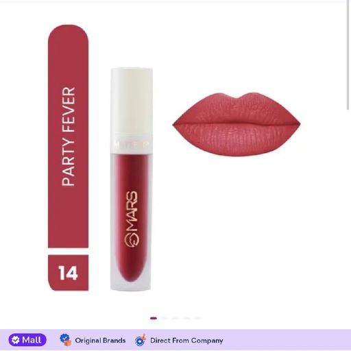 MARS Transferproof Long Lasting Liquid Lipstick (14-Party Fever, 4.5 ml)