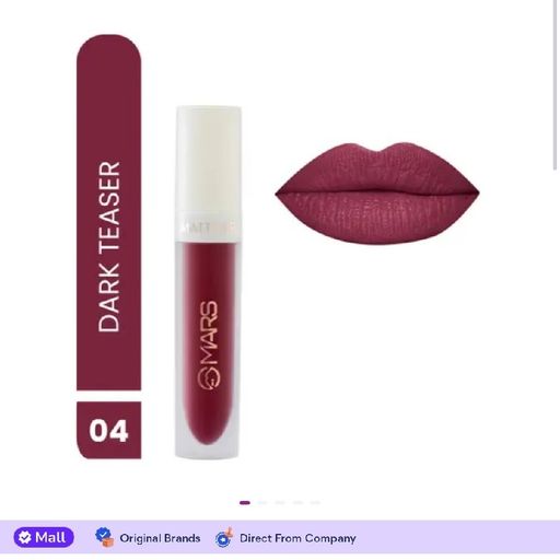 MARS Transferproof Long Lasting Liquid Lipstick (04-Dark Teaser, 4.5 ml)