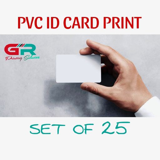 GR Printing PVC ID Card Print For Aadhar, Pan, Driving Licence Set Of 25 