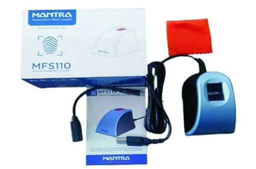 Mantra MFS 110 L1 Biometric Single Fingerprint Scanner | Aadhaar Authentication Device | Latest Updated RD Service | High Securety and Fast scanning | Reliable and Durable