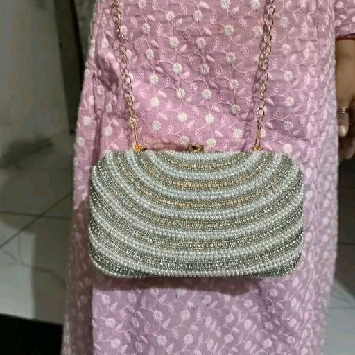 Real Life Shining Attractive And Impressive Festival Party Wedding Brital Clutch For Women 