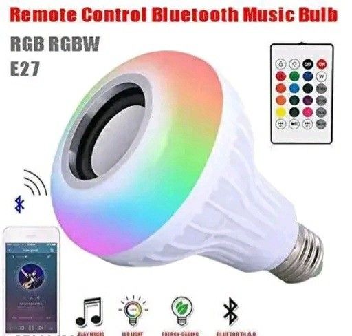 smart lighting music bulb with bluetooth speaker music color changing 