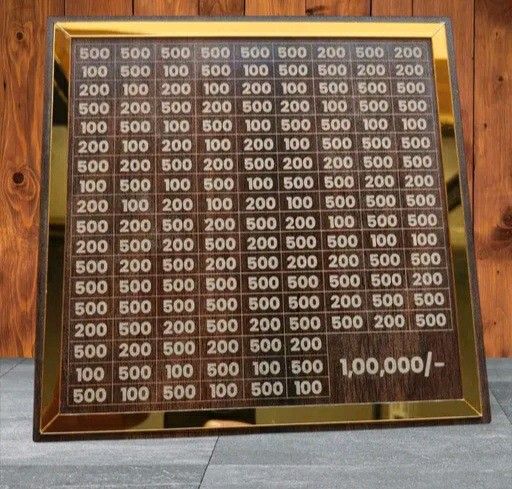 wooden money saving box 
