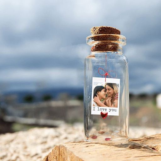 Customized "I love you" Photo gift Bottle 
