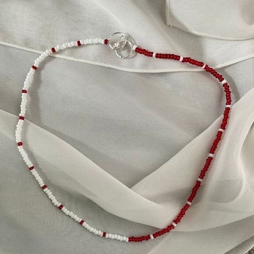 Scarlet Fusion Multicolour Bead Necklace