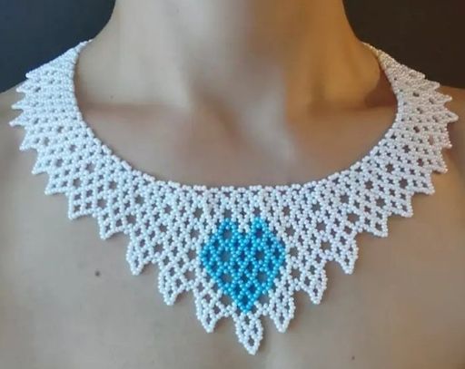 Dual-Tone Netted Bead Necklace