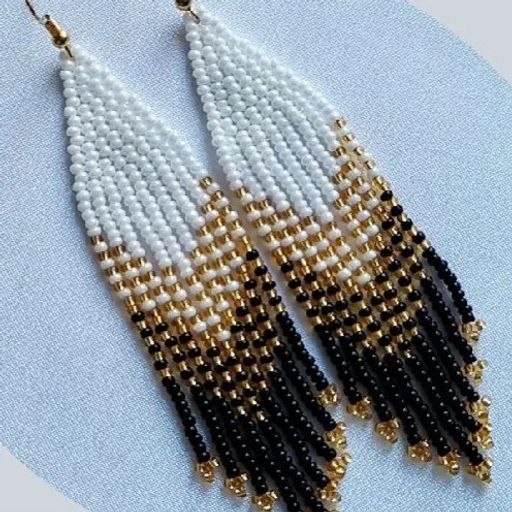 Brick Stitch Beaded Earrings 