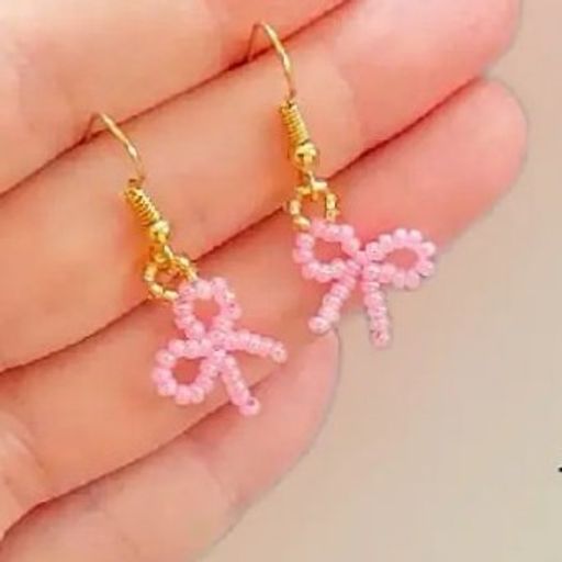 Chic Bow Beaded Earrings