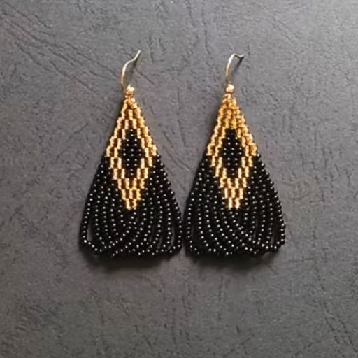 Elegant Drop Beaded Earrings 
