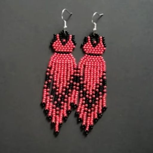  Dress Stitched Beaded Earrings 