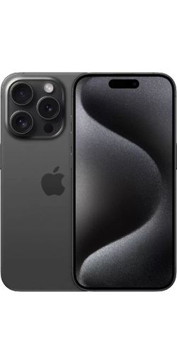  Apple iPhone 15 Pro (Black Titanium, 1 TB) 
