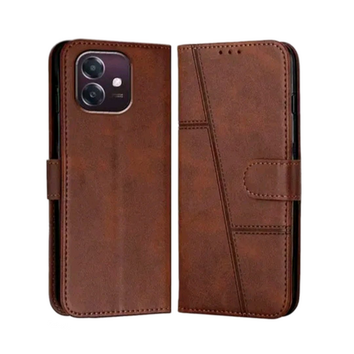 Flip Cover for Oppo A3X - Brown