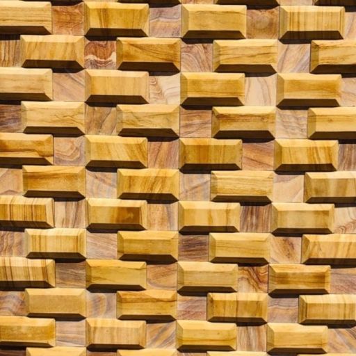 Teak Mint Stone 3d Bhuj For Wall Home Interior 