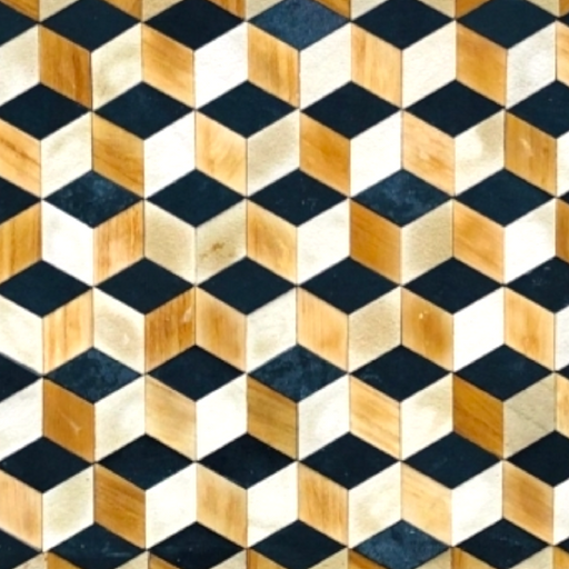 Black teak 3D Mosaic For Wall Home Interior 