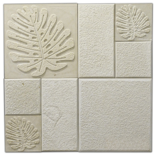 Mint Monstera CNC  Natural Stone Wall Cladding