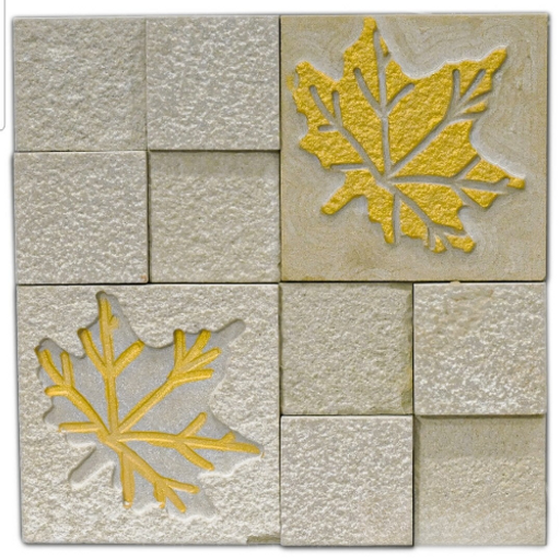 Mint Golden Leaf CNC Natural Stone Wall Cladding