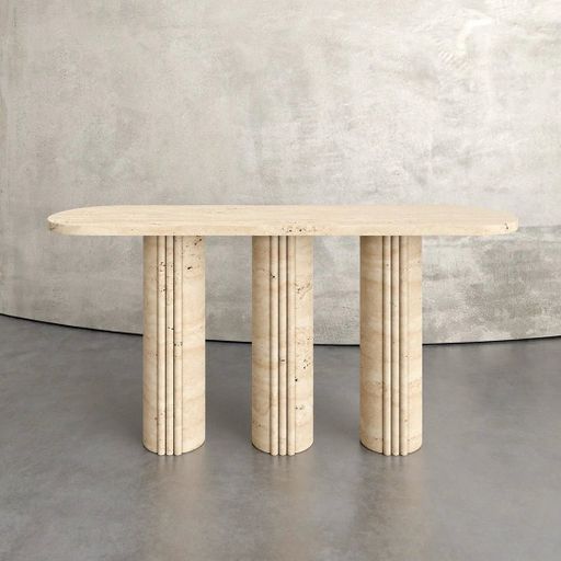 3 PILLER 3 FLUTES CONSOLE TABLE