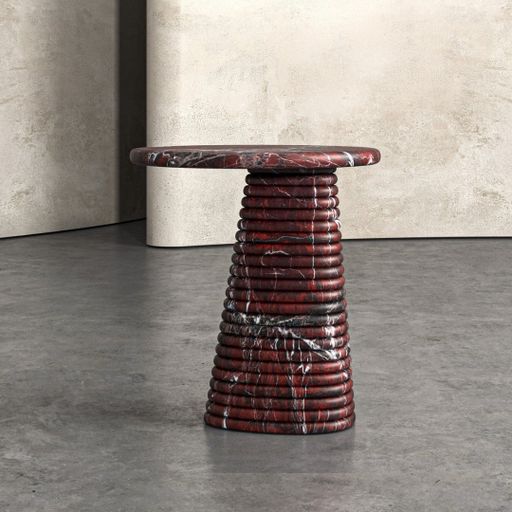 FLUTED SIDE TABLE