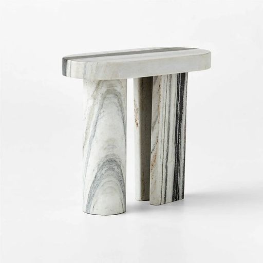 Panda white marble table set