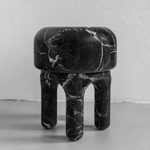 Round Sclupture Stone stool