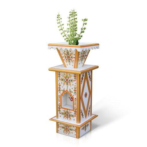 Traditional Painting Tulsi pot