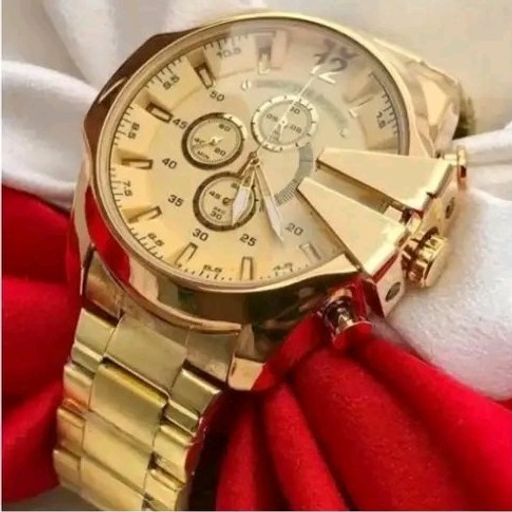 Trendy Golden Watch Mens Luxury Metals 