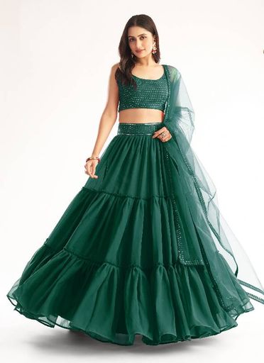 RUFFLED LEHENGA