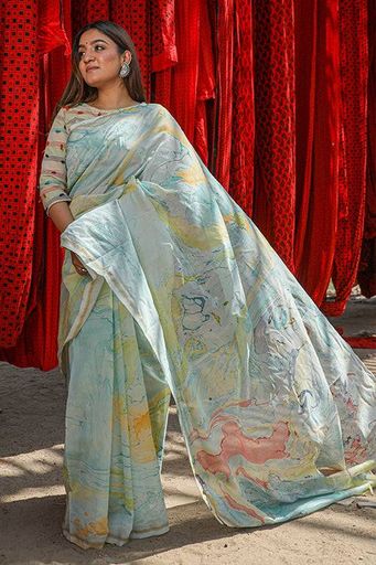 MARBLE SILK SAREE
