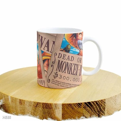 One Piece Luffy Wanted Poster Coffee Mug