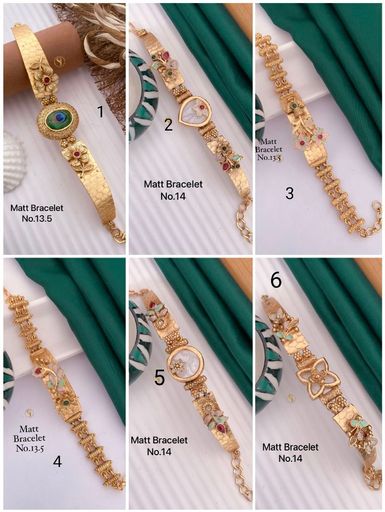 As real as studio photo Matt bracelet Meena kari moti work Premium quality