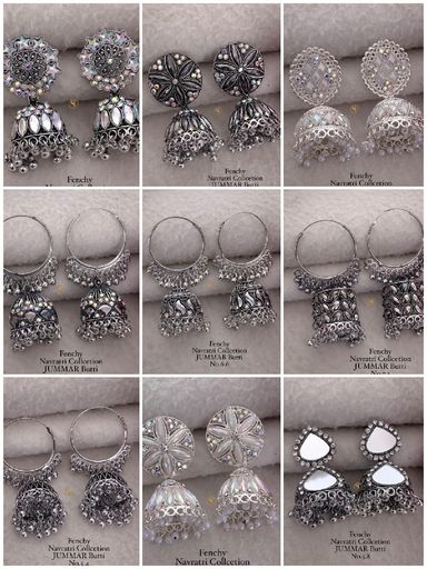 Fancy oxidised zumaar butti Navratri collection 