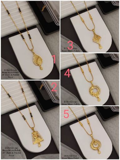 As real as studio photos Brass micro gold polish chain pendalJay khodiyar collection special 