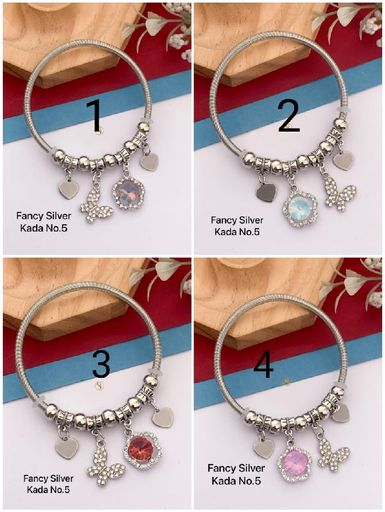 Fancy Silver Kada Breslet